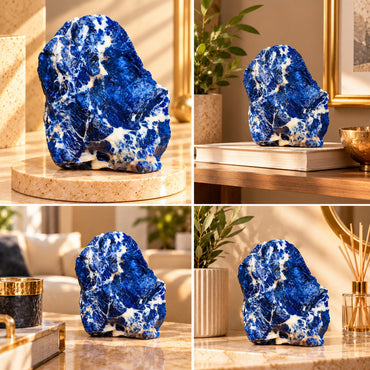 Natural Dark Blue Sodalite – Raw Healing Crystal Specimen