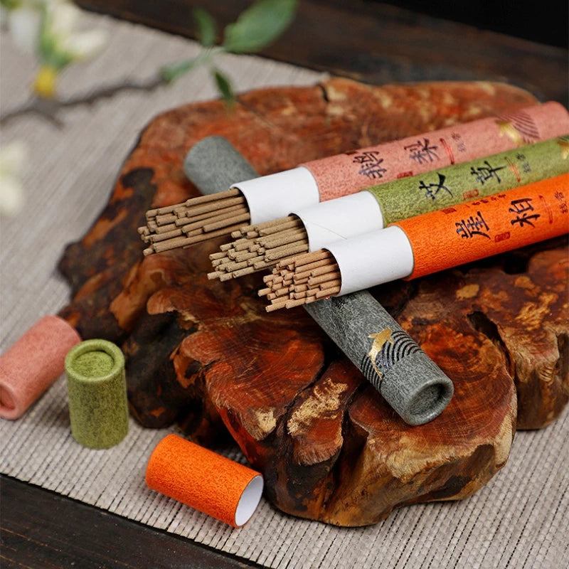 12 Types of Natural Incense Per Box Sandalwood Osmanthus Incense Stick Home Fragrance Aroma Blessing Ceremony Pray Buddha Cense