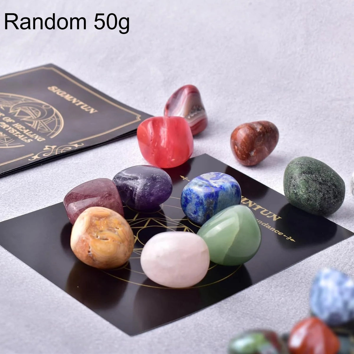 50/100/200/500g Crystals Bulk Polished Rocks Stones Healing Crystals Stones for Healing Meditation Spiritual 2-3cm