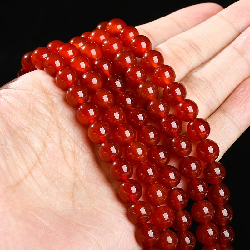 Natural Red Agate Beads – Jewelry Making