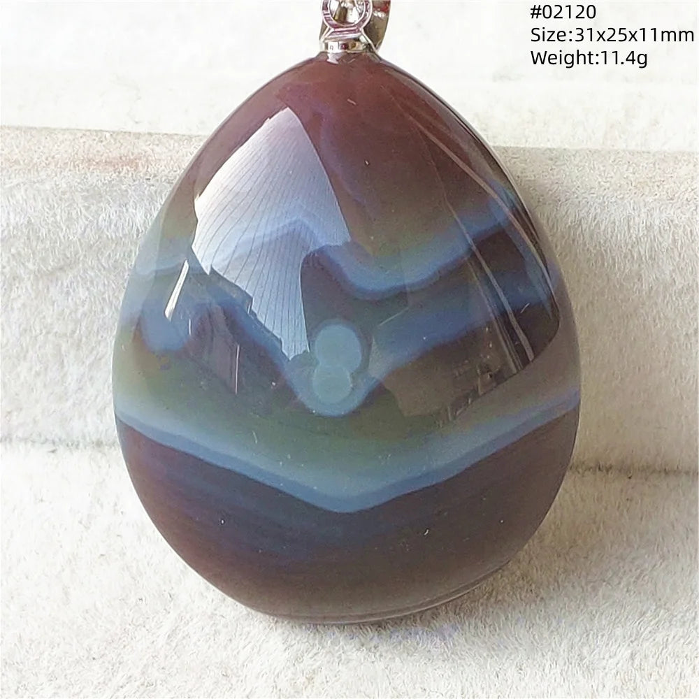 Natural Black Persian Agate Pendant Necklace Eye Women Men Jewelry Rare Fashion Gemstone Pink Agate Necklace AAAAAA