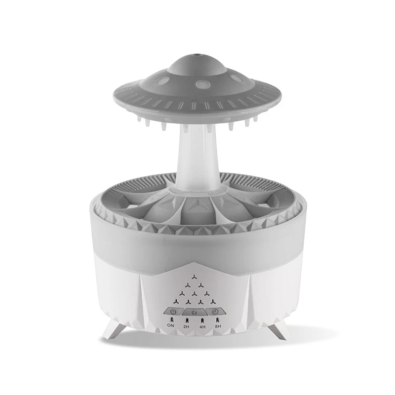 350ml Aroma Air Humidifier Mini Usb Remote Control Raindrop Colorful Light Aromatherapy Room Rain Cloud Aroma Oil Diffuser