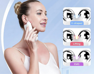 Electric Face Lift Roller Massager EMS Microcurrent
