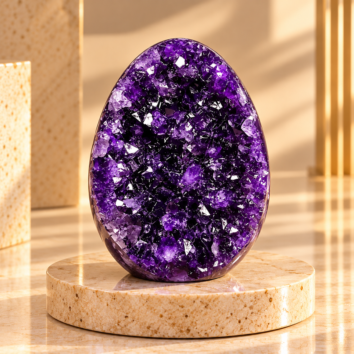 Uruguayan Amethyst Geode Egg