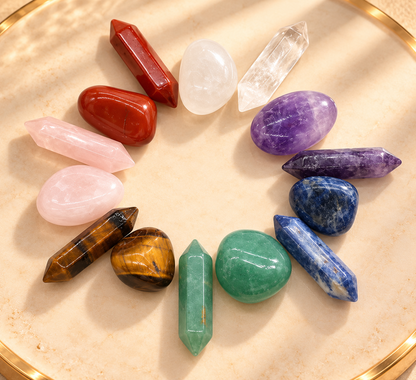14-Piece Natural Crystal Gift Set
