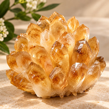 Natural Citrine Quartz Cluster – Abundance & Prosperity