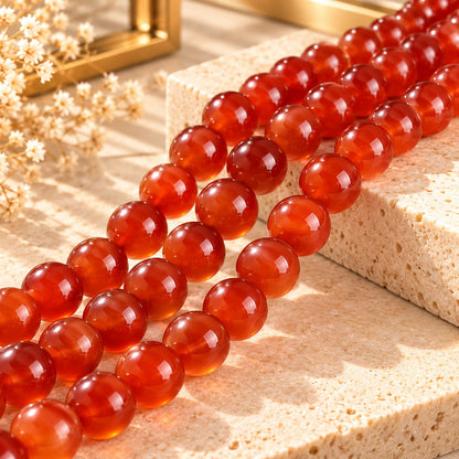 Natural Red Agate Beads – Jewelry Making
