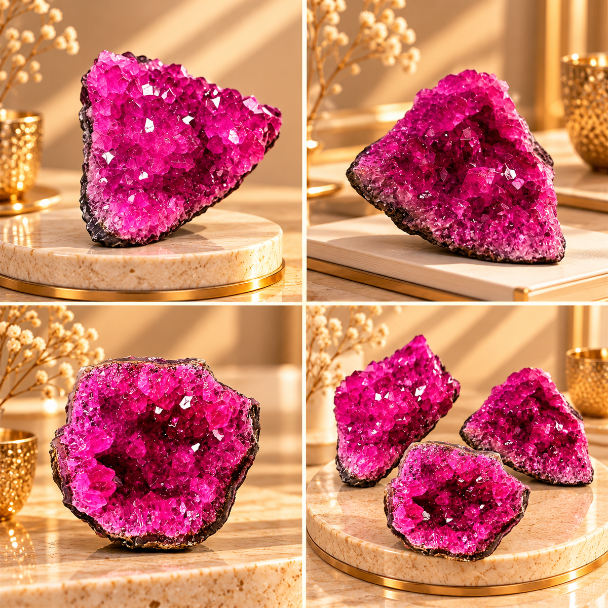 Natural Pink Quartz Cluster – Love & Crystal Décor