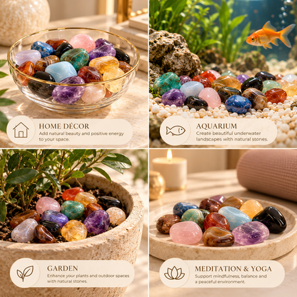 Natural Tumbled Crystals & Gemstones