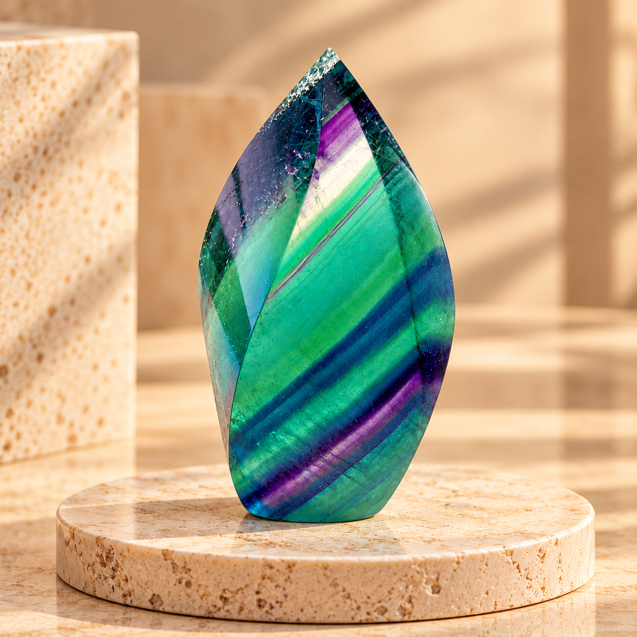Rainbow Fluorite Flame  & Harmony