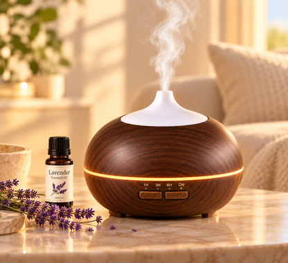 500ml Wood Grain Essential Oil Diffuser
