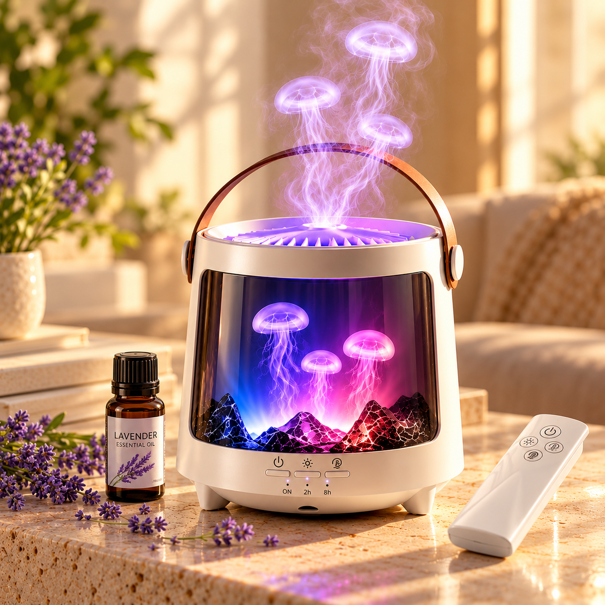 Jellyfish Aurora Aroma Diffuser – 300ml