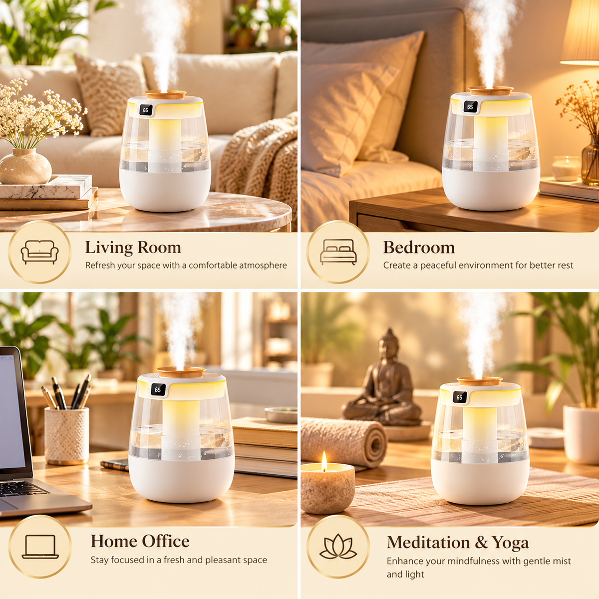 Dual Mist Air Humidifier – 1.3L