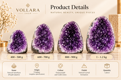 Natural Uruguay Amethyst Geode – Purple Crystal Cluster