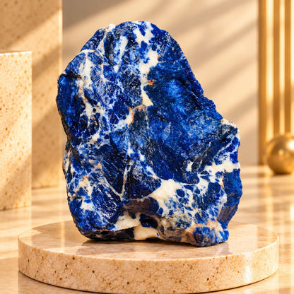 Natural Dark Blue Sodalite – Raw Healing Crystal Specimen
