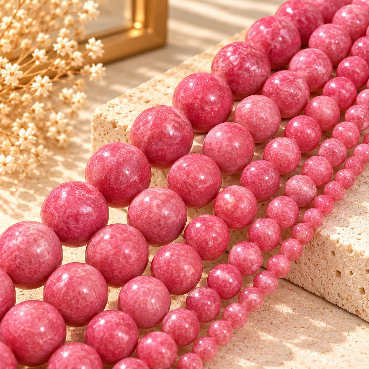 Natural Red Rhodochrosite Beads – Jewelry Making
