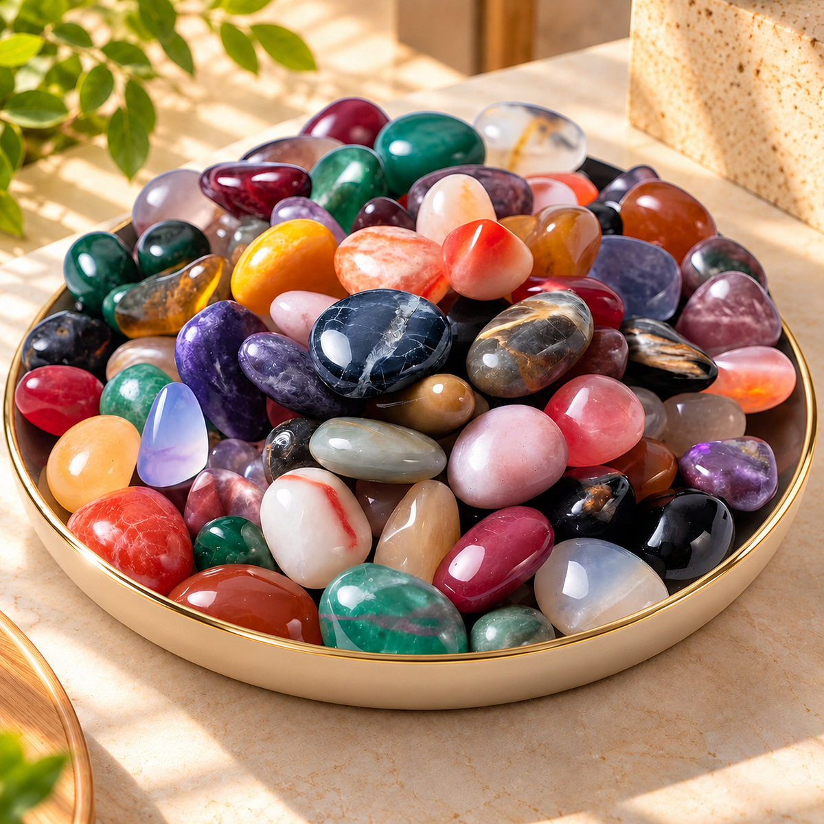 Natural Mixed Tumbled Crystals – Polished Gemstone