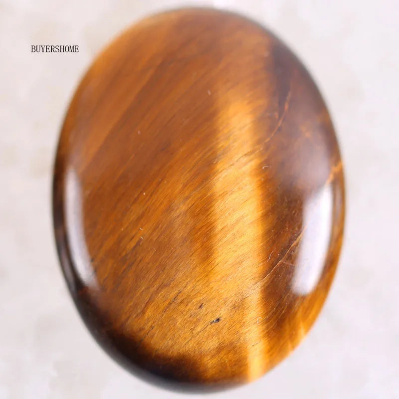 1Pcs 40x30MM Oval CAB Cabochon For Making Pendant Natural Stone Bead  Tiger Eye Onyx Opal Onyx Pink Crystal Quartz Cabochon