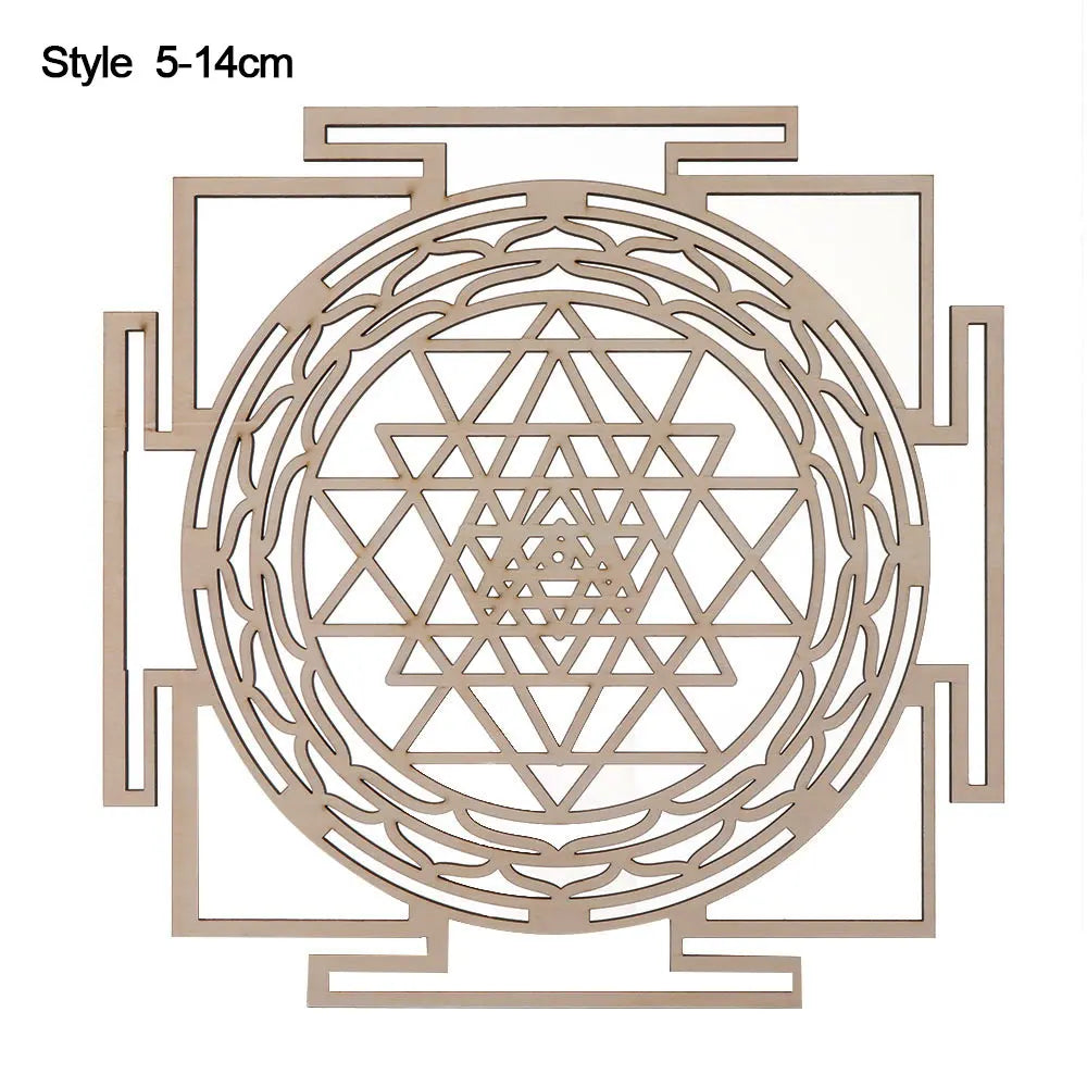 14cm Wooden Wall Sign Flower of Life Shape Laser Cut Wood Wall Art Home Decor Coasters Craft Making Sacred Geometry Ornament