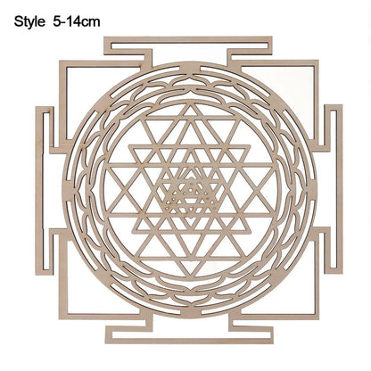 14cm Wooden Wall Sign Flower of Life Shape Laser Cut Wood Wall Art Home Decor Coasters Craft Making Sacred Geometry Ornament