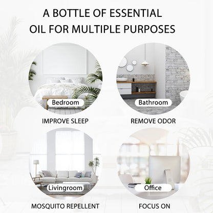 100ML Pure Natural Rose Essential Oils Humidifier Diffuser Lavender Vanilla Peppermint Geranium Cloves Basil Tea Tree Aroma Oil