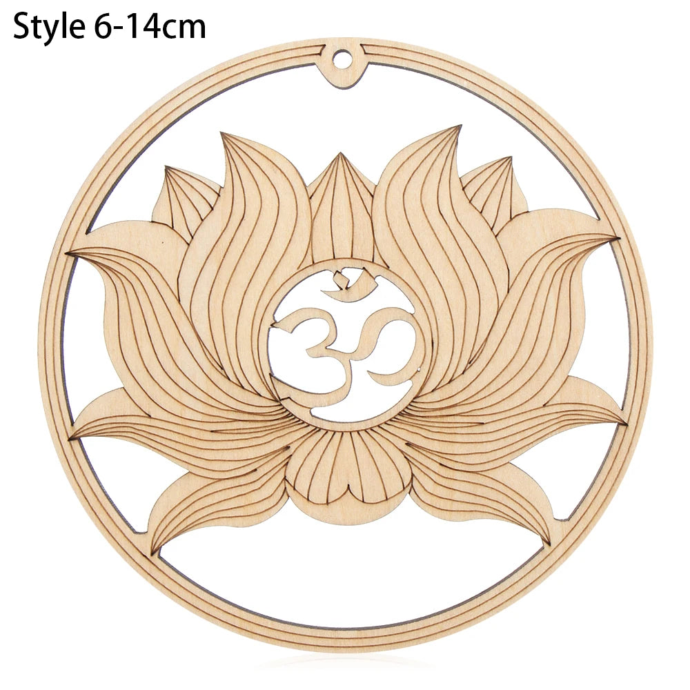 14cm Wooden Wall Sign Flower of Life Shape Laser Cut Wood Wall Art Home Decor Coasters Craft Making Sacred Geometry Ornament