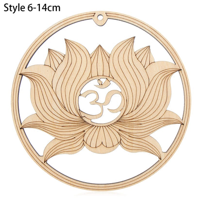 14cm Wooden Wall Sign Flower of Life Shape Laser Cut Wood Wall Art Home Decor Coasters Craft Making Sacred Geometry Ornament