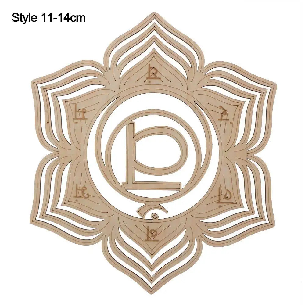 14cm Wooden Wall Sign Flower of Life Shape Laser Cut Wood Wall Art Home Decor Coasters Craft Making Sacred Geometry Ornament