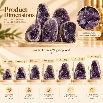 Natural Amethyst Cluster – Spiritual Energy & Home Décor