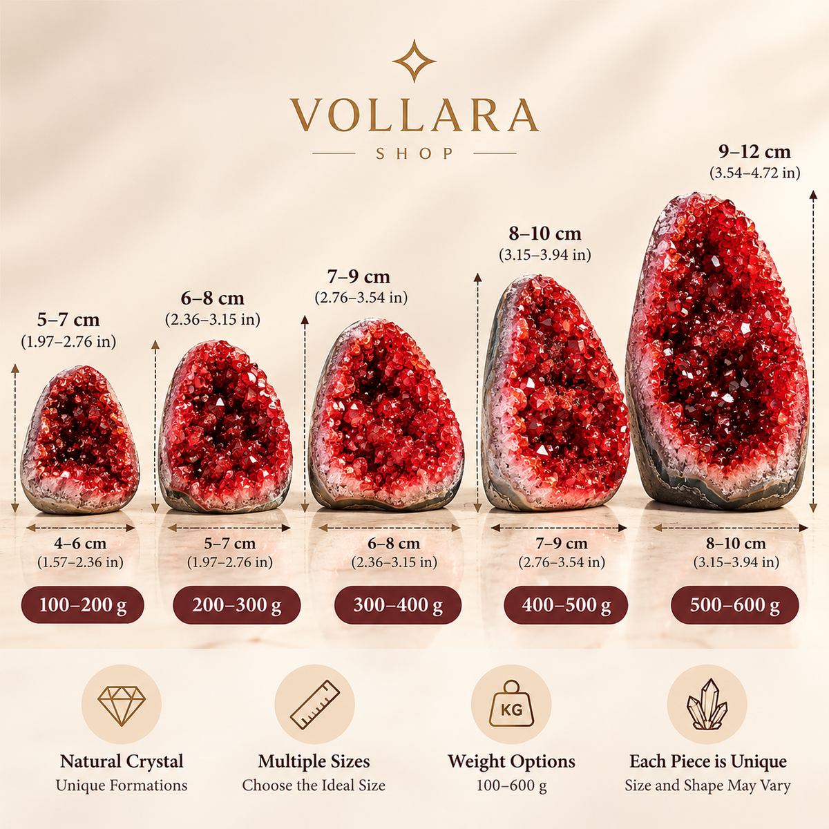 Red Amethyst Geode – Reiki & Home Décor