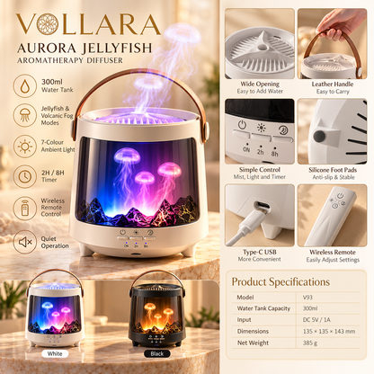 Jellyfish Aurora Aroma Diffuser – 300ml