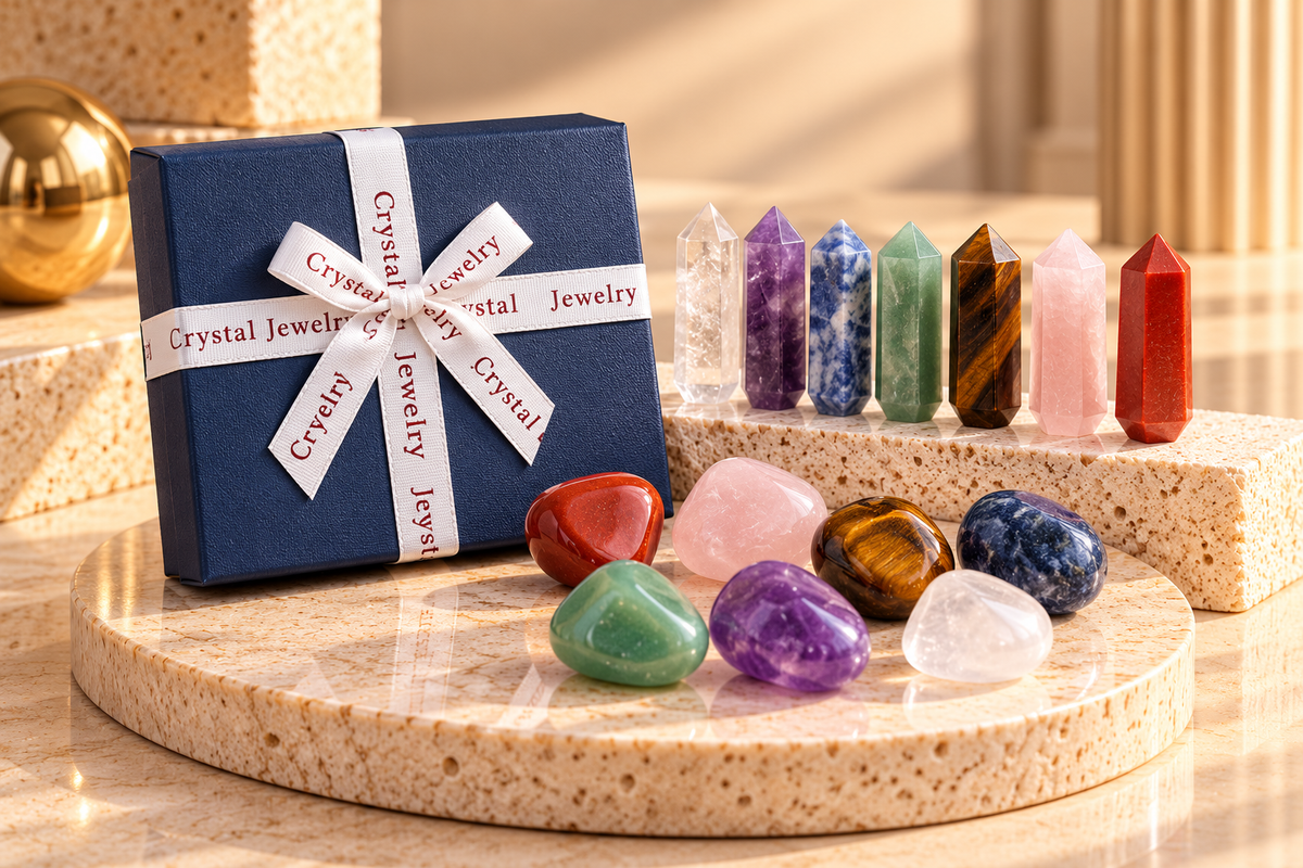 14-Piece Natural Crystal Gift Set