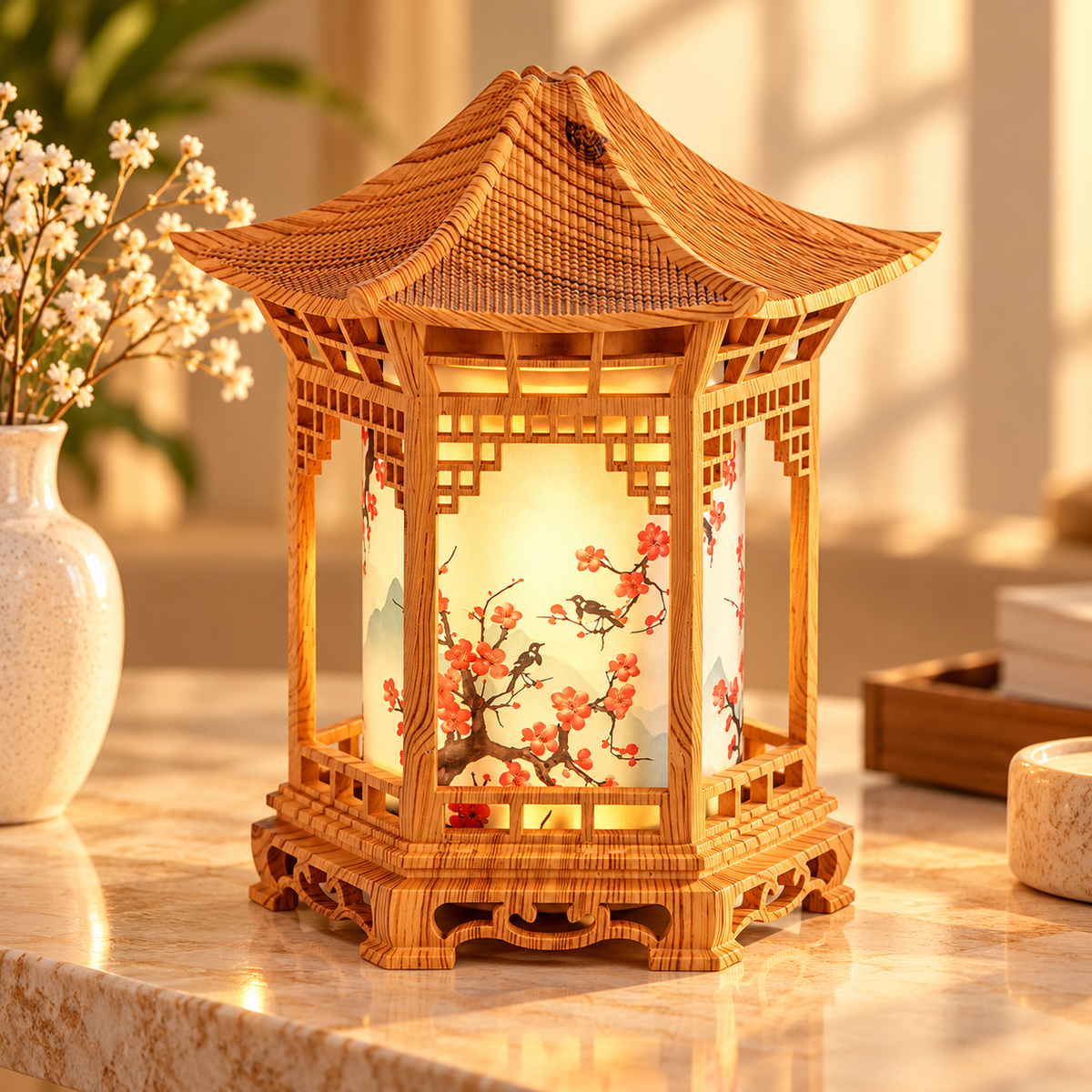 Chinese Pavilion Humidifier – Ambient Night Light