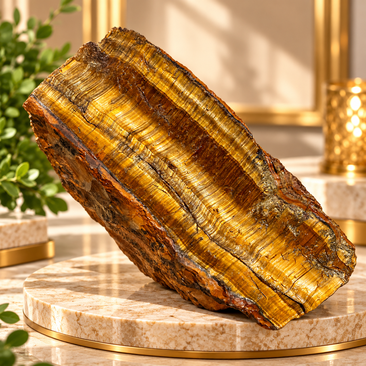 Natural Raw Tiger Eye Crystal – Reiki & Home Décor