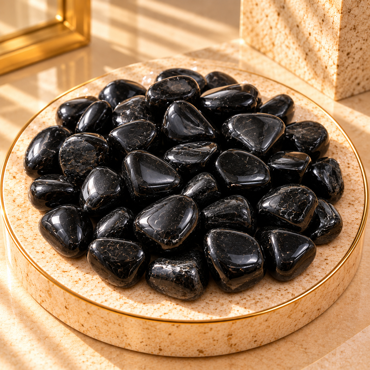 Natural Black Tourmaline – Protection & Grounding Stones