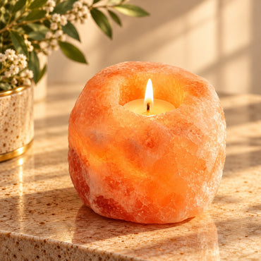 Himalayan Salt Crystal Candle Holder