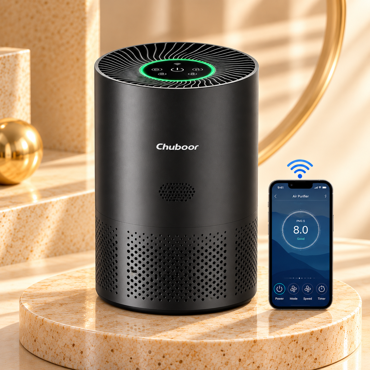 Air Purifier for Home – HEPA H13 Filter &amp; Wi-Fi Control