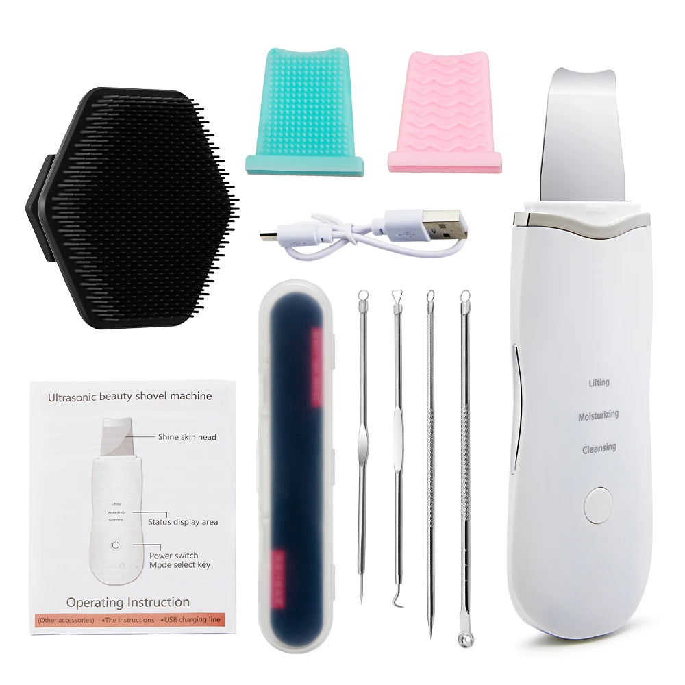 Ultrasonic Skin Scrubber Peeling Blackhead Remover