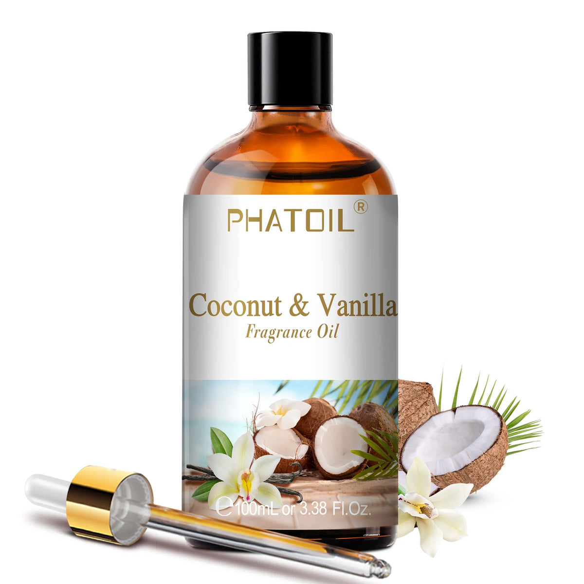 PHATOIL 100ml Aromatherapy Fragrance Oil Coconut & Vanilla Strawberry Cherry Lemon 1/2/3pcs Aroma Oil For Diffuser Candle Making