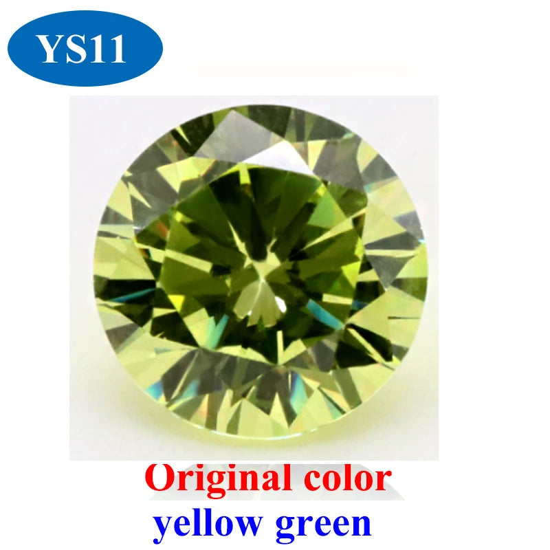 DJMAX 0.5-3ct Pink Red Royal Blue Green Moissanite Loose Stone Excellent Cut 5/6.5/8/9mm Original Moissanite Diamond Stones