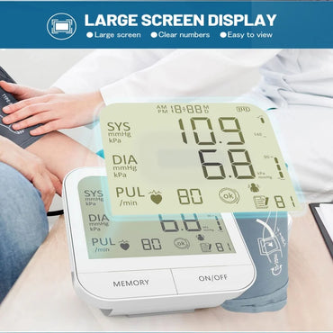 Blood Pressure Monitor Large-Screen Display - for Seniors Home