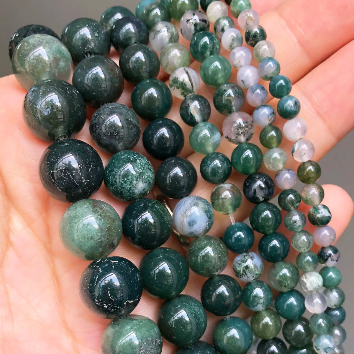 Natural Yooperlite Stone Beads for Jewelry Making