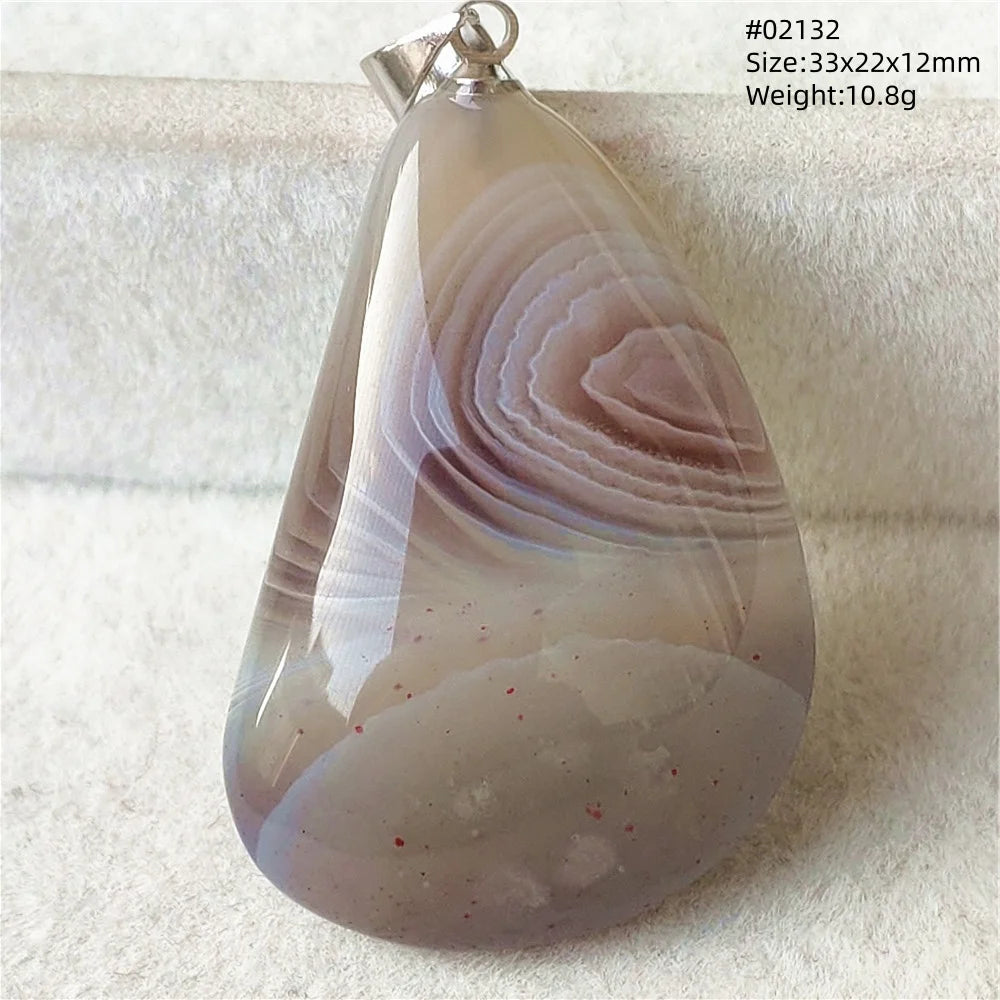 Natural Black Persian Agate Pendant Necklace Eye Women Men Jewelry Rare Fashion Gemstone Pink Agate Necklace AAAAAA