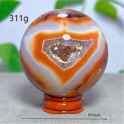 Sardonyx & Carnelian Sphere