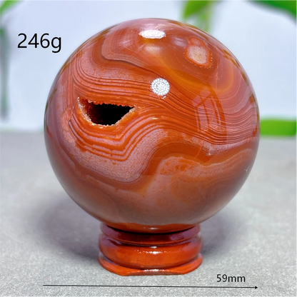 Sardonyx & Carnelian Sphere