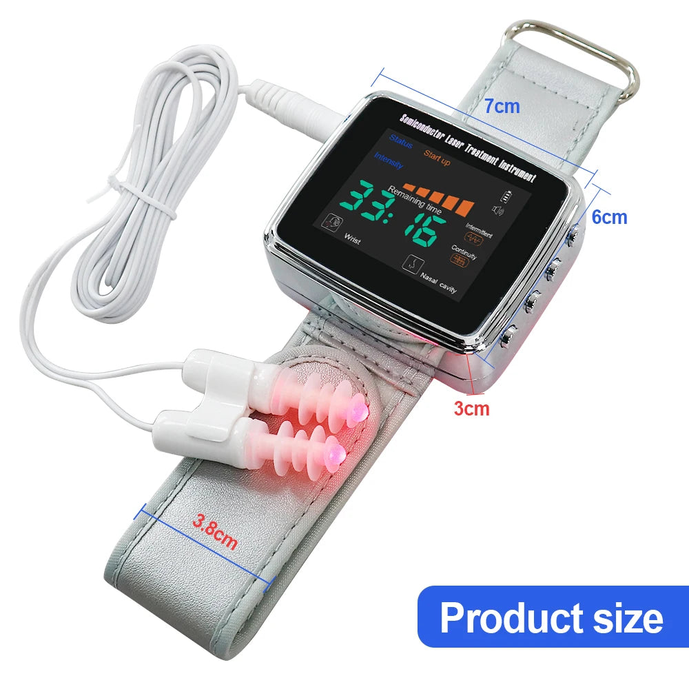Laser Wrist Watch Hypertension  Diabetes  Rhinitis Sinusitis