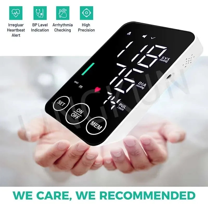 BP Monitor  New LED Blood Pressure Big Screen Broadcast Tonometer