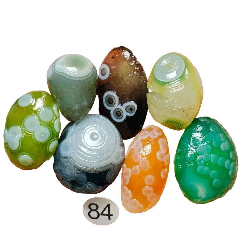 Natural Sardonyx Agate – 7-Piece Stone Set