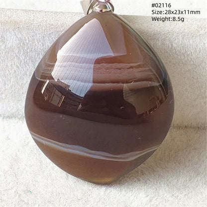 Natural Black Persian Agate Pendant Necklace Eye Women Men Jewelry Rare Fashion Gemstone Pink Agate Necklace AAAAAA