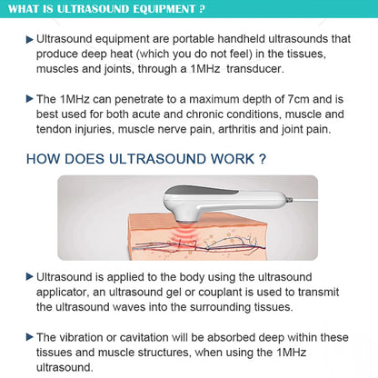 Ultrasound laser Physiotherapy Massage Device  for Muscle pain
